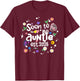 Soon To Be Auntie Est 2026 Flower New Mom Grandma T-Shirt - T-Shirt | Maroon