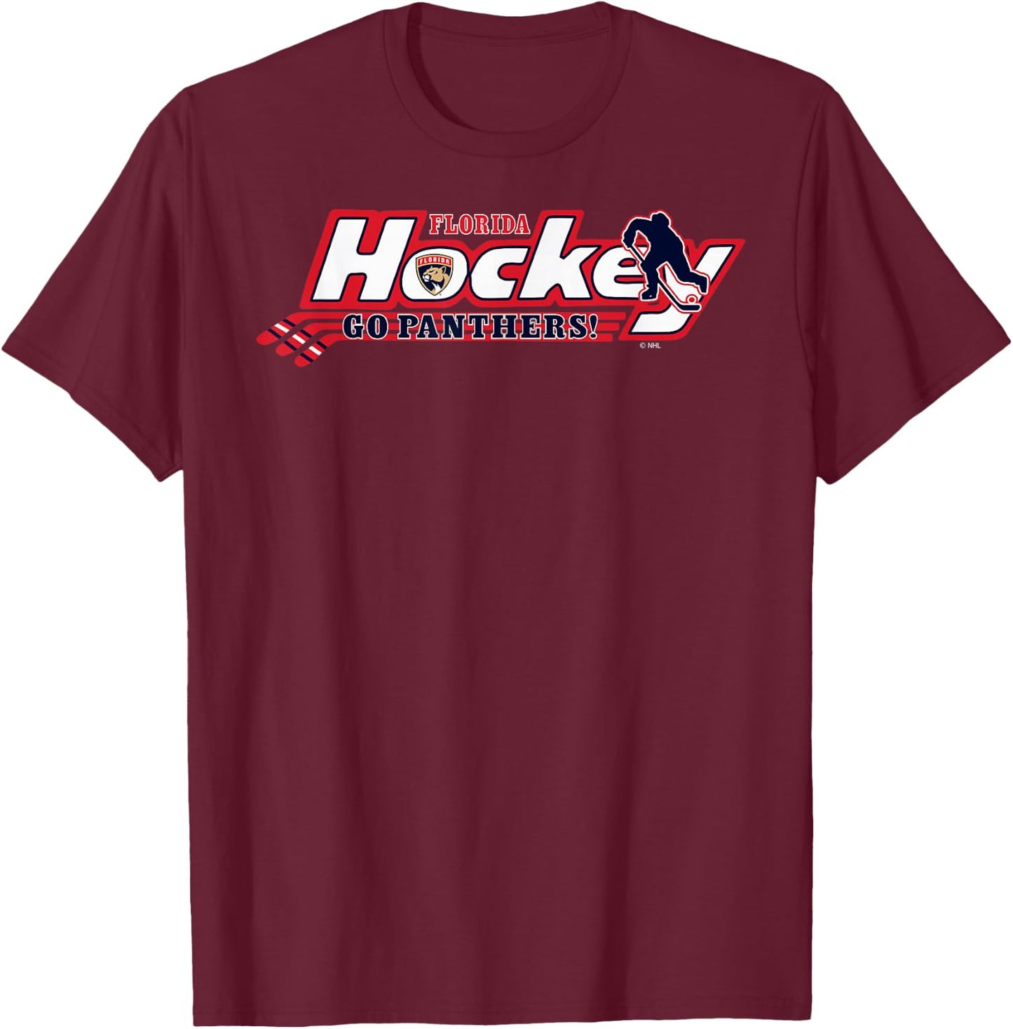 Florida Panthers Hockey Officially Licensed T-Shirt - T-Shirt | Maroon