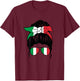 Italian Girl Italy Italian Flag Italia Ragazza Italiana , White T-Shirt - T-Shirt | Maroon