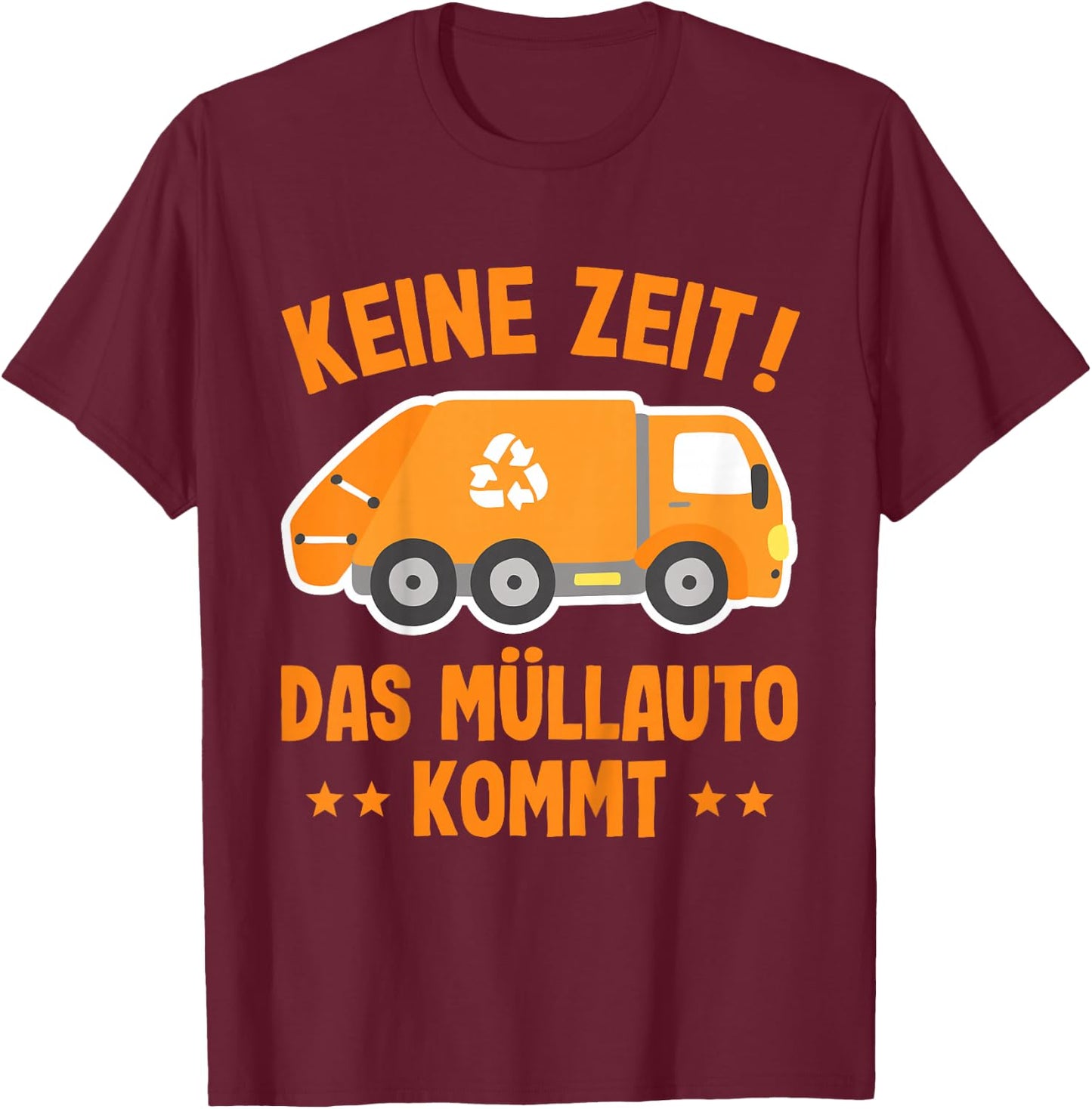 Müllauto | Rubbish Car Shirt Children | Children's Rubbish Collection T-Shirt - T-Shirt | Maroon