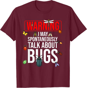 Funny Bug Gift Boys Girls Toddlers Kids Insect Lovers T-Shirt - T-Shirt | Maroon