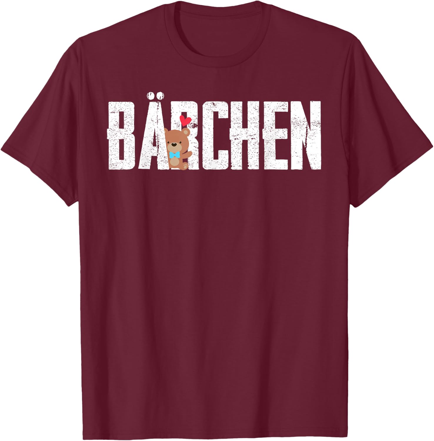 Bear Valentine's Day Couple Bear Women Men , black T-Shirt - T-Shirt | Maroon