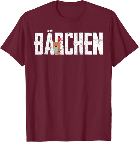 Bear Valentine's Day Couple Bear Women Men , black T-Shirt - T-Shirt | Maroon