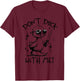 Don't Duck With Me Funny Meme Sunglasses Duck Mafia T-Shirt - T-Shirt | Maroon