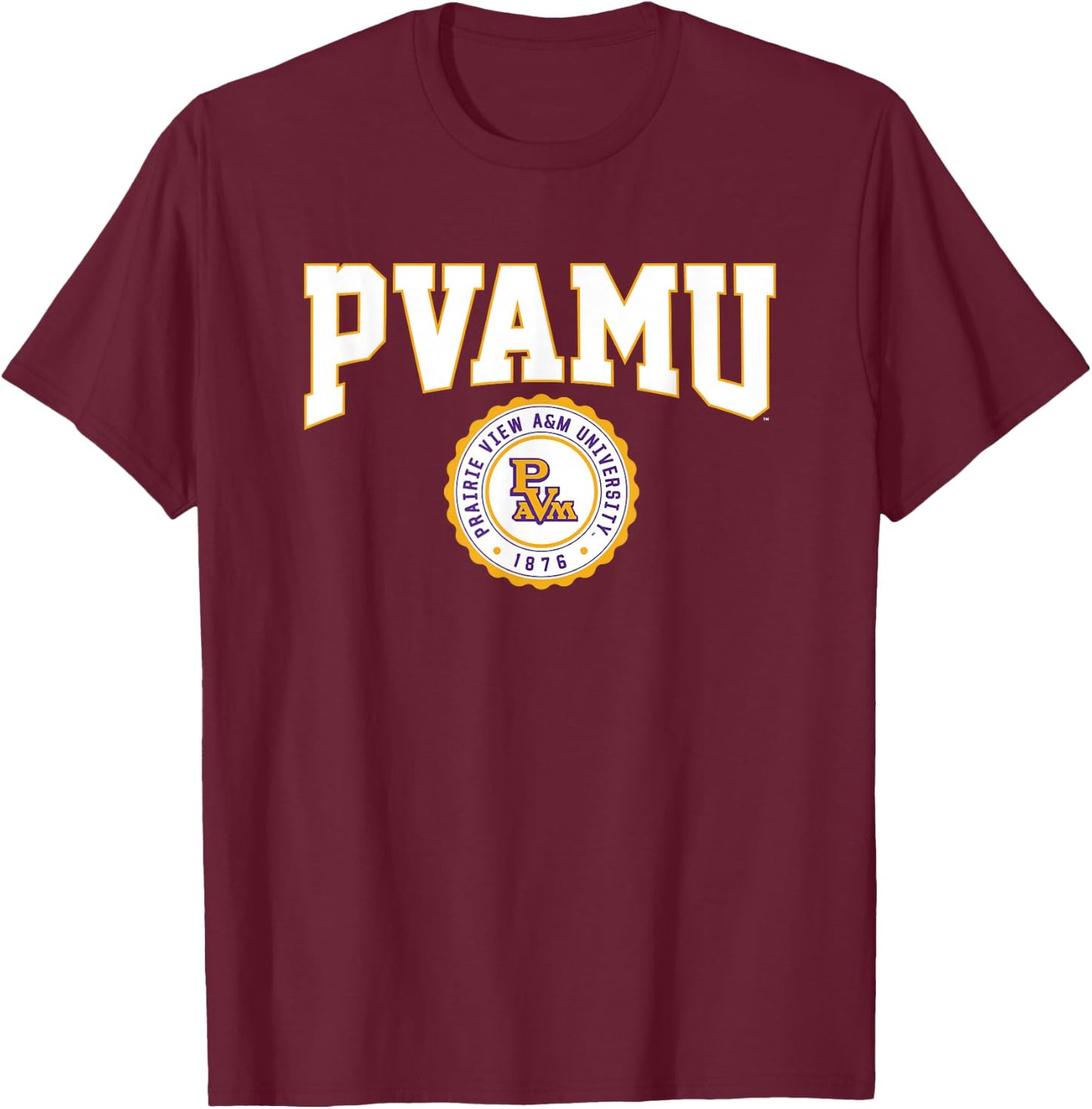 Prairie View A&M University Panthers Collegiate Seal T-Shirt - T-Shirt | Maroon