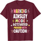 ANGELINA Personalized Women's Gift Custom ANGELINA T-Shirt - T-Shirt | Maroon