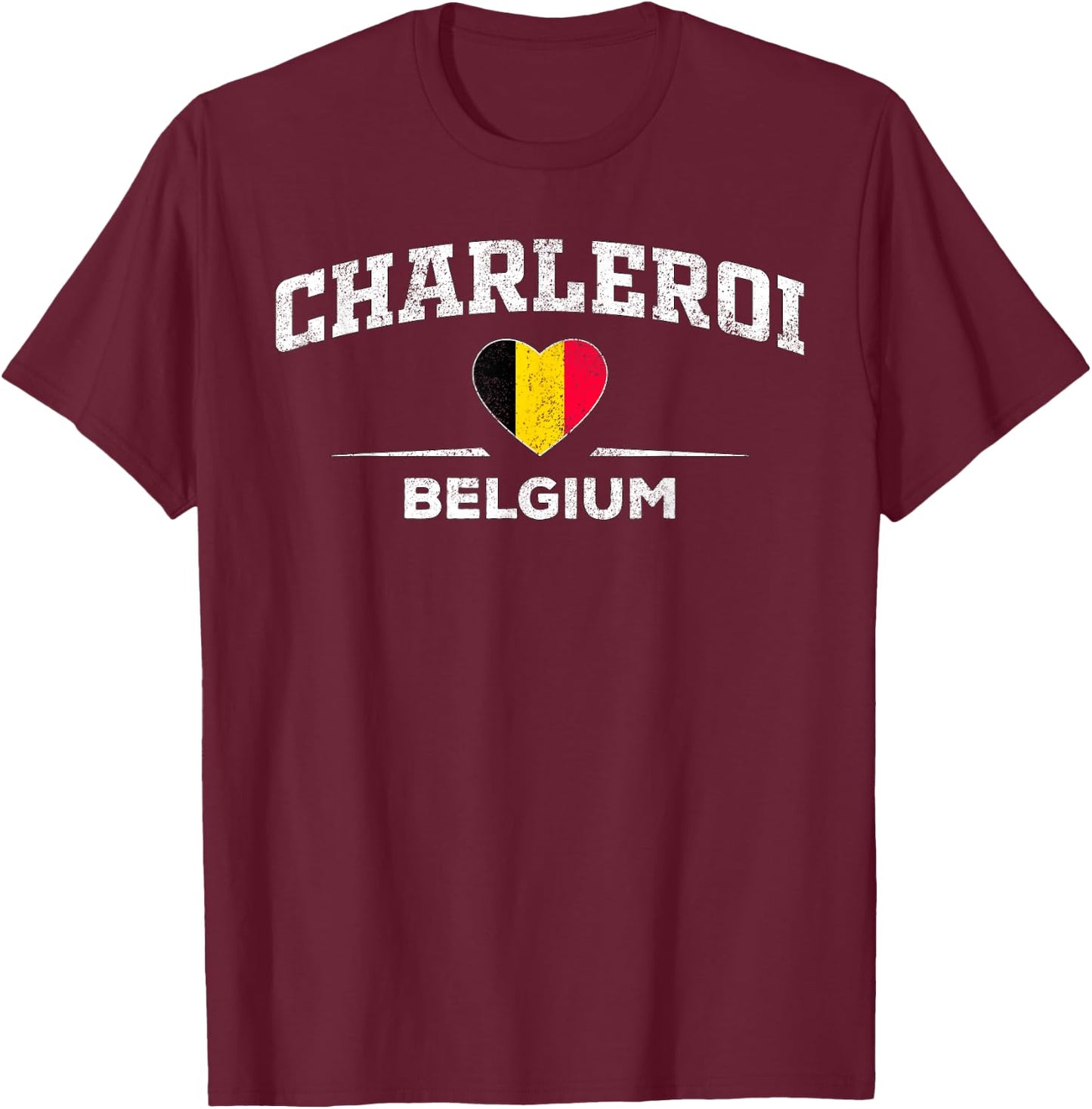 Charleroi Belgium T-Shirt - T-Shirt | Maroon