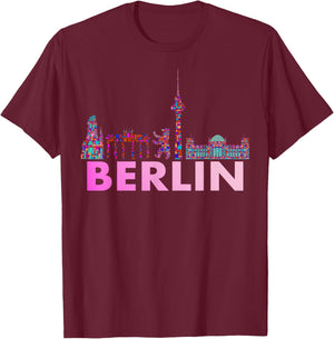 Berlin Design - Berlin Bear - I Love Berlin T-Shirt - T-Shirt | Maroon