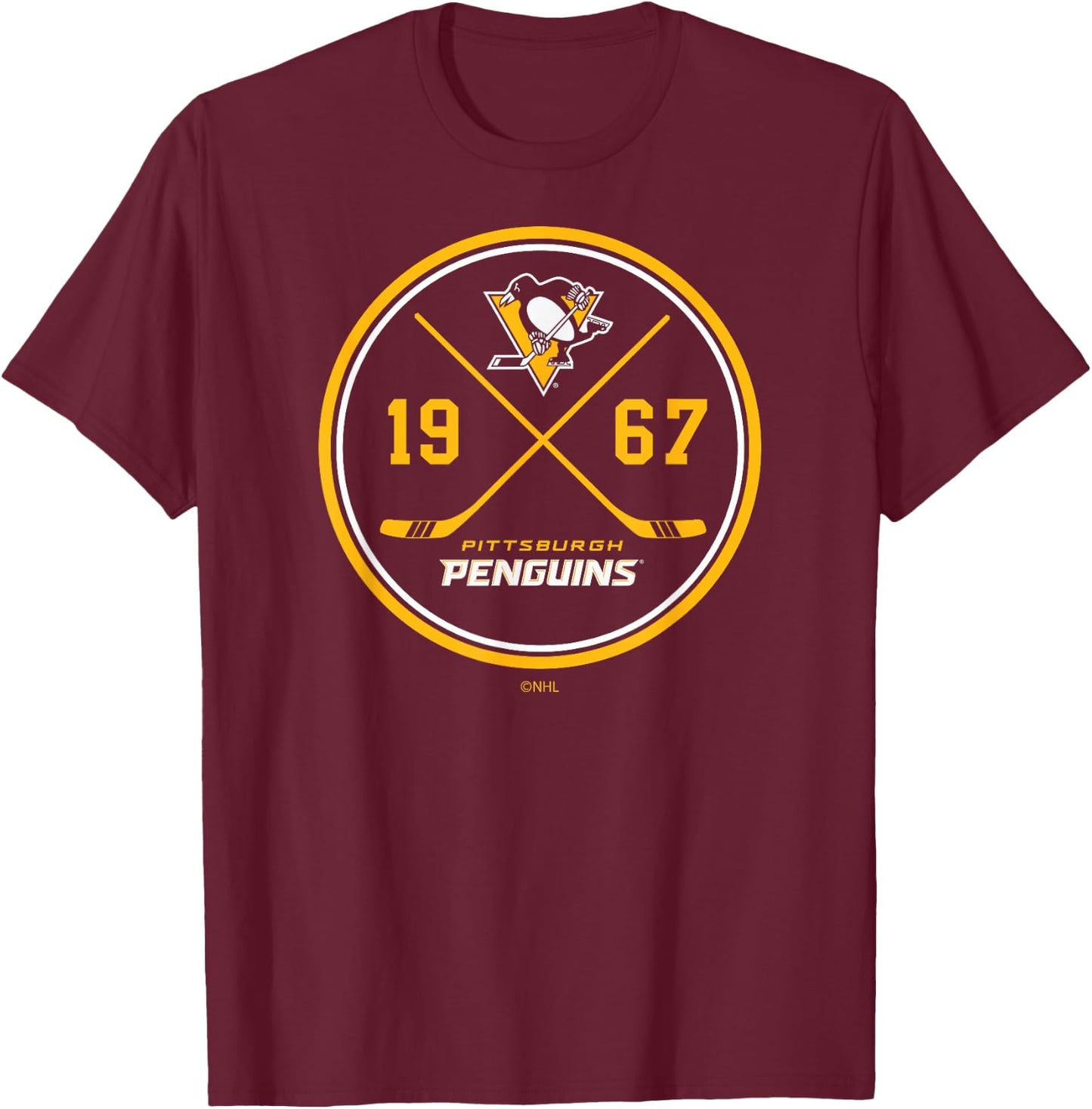 Pittsburgh Penguins Prize Black Officially Licensed T-Shirt - T-Shirt | Maroon