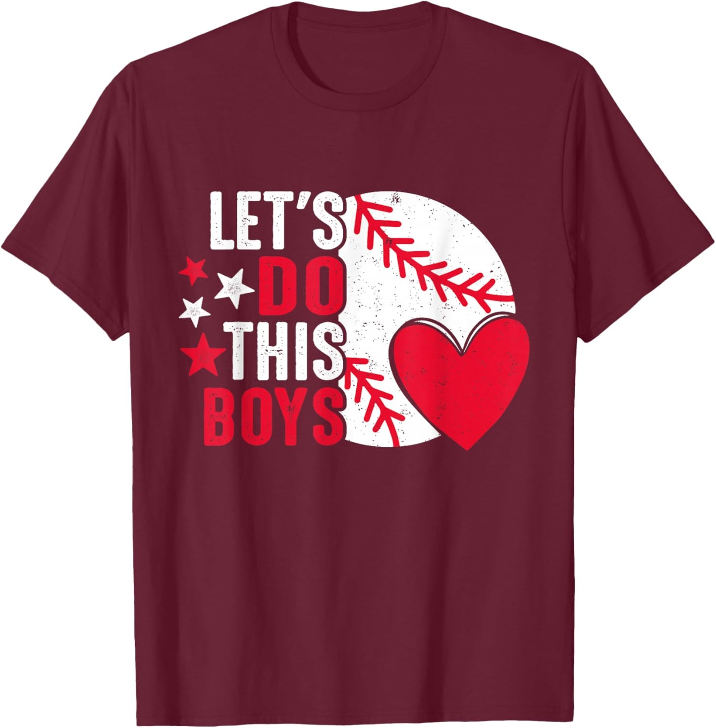 Baseball Mama Lets Do This Boys T-Shirt - T-Shirt | Maroon