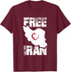Free Iran | Love Freedom Herz Iran, persisches Zitat T-Shirt - T-Shirt | Maroon