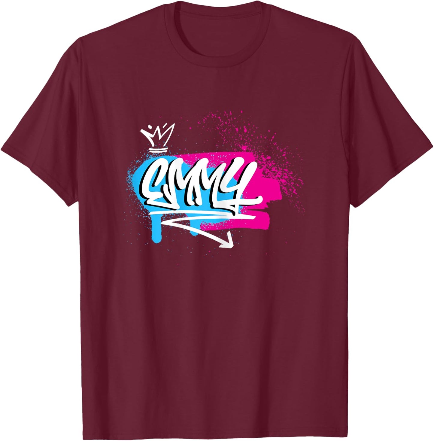 Ladies Girls Funny Funny Gift First Name for Emmy T-Shirt - T-Shirt | Maroon