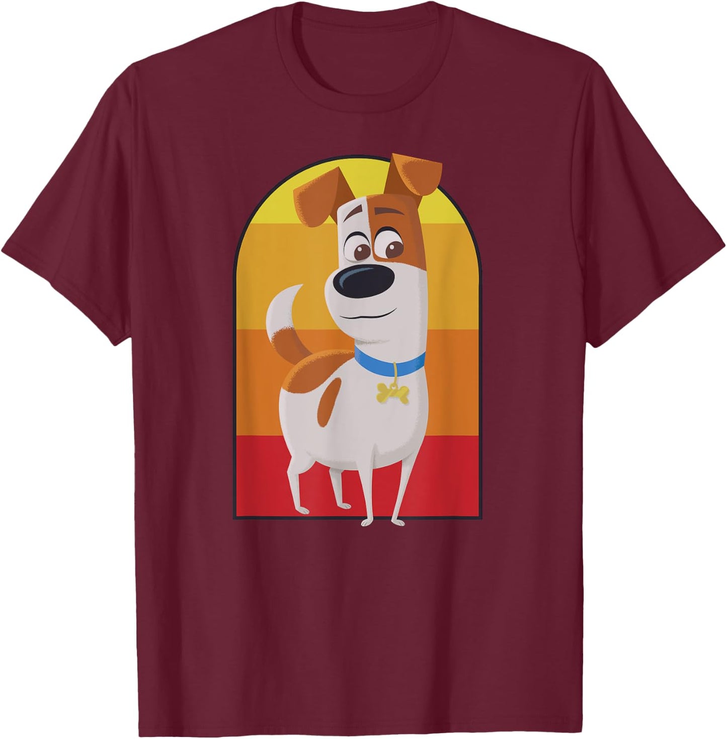 Secret life of Pets 2 - Max Too Cool T-Shirt - T-Shirt | Maroon