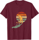 Men Retro Croquet Enthusiast Vintage Outdoor Game T-Shirt - T-Shirt | Maroon