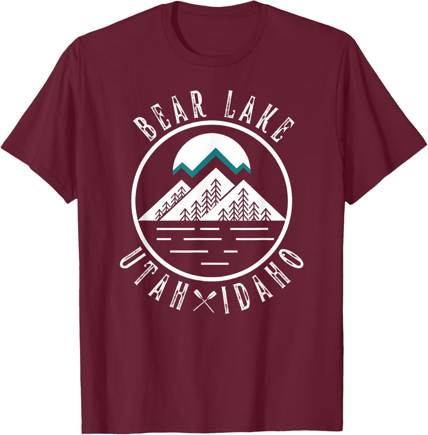 Bear Lake Utah Idaho Camping Boating T-Shirt - T-Shirt | Maroon