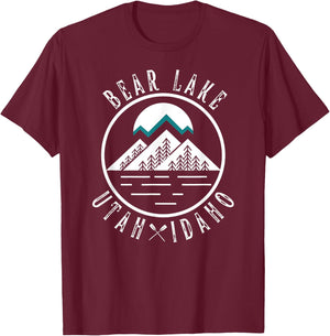 Bear Lake Utah Idaho Camping Boating T-Shirt - T-Shirt | Maroon