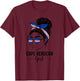 Cape Verdean Girl African Pride Flag Love Cape Verde T-Shirt - T-Shirt | Maroon
