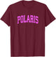 Polaris Montana MT Vintage Athletic Sports Pink Design T-Shirt - T-Shirt | Maroon
