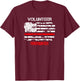 Volunteer Firefighter Thin Red Line T-Shirt - T-Shirt | Maroon