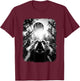 Funny Raccoon Selfie with UFOs , black T-Shirt - T-Shirt | Maroon