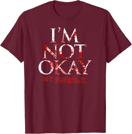 My Chemical Romance I'm Not Ok , black T-Shirt - T-Shirt | Maroon