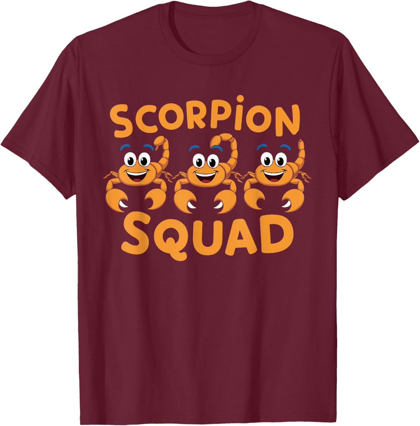 Scorpion Squad Design for Scorpion Lover Stuff Kids Scorpion T-Shirt - T-Shirt | Maroon