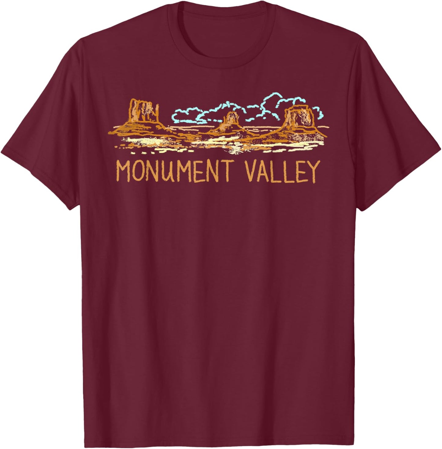 Monument Valley T-Shirt - T-Shirt | Maroon