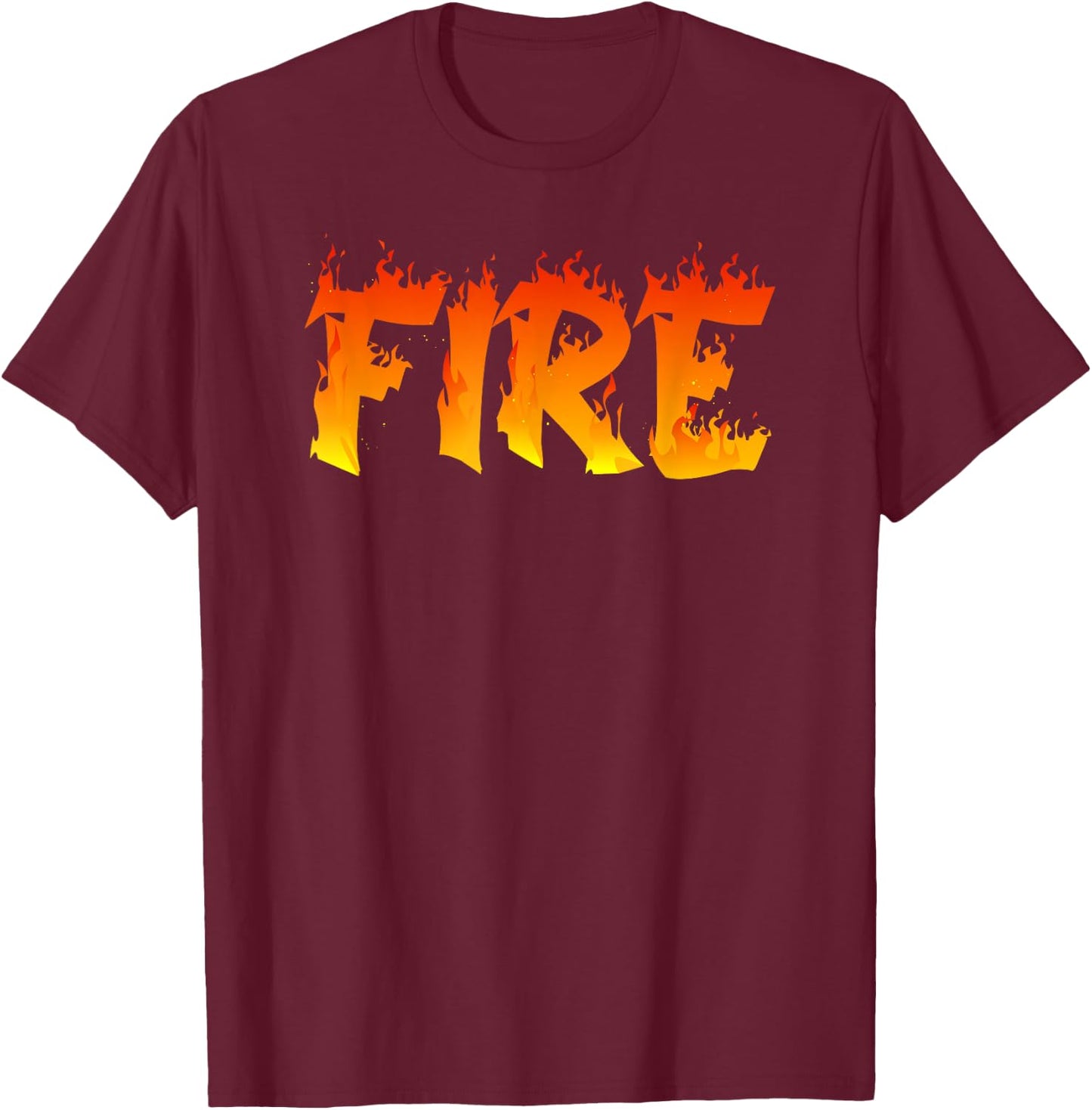 Ice and Fire Halloween Party Costume Couples Family Matching , black T-Shirt - T-Shirt | Maroon