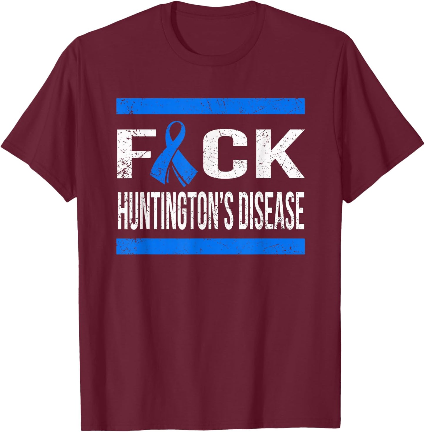 Support Huntington's Disease awareness t shirt T-Shirt - T-Shirt | Maroon
