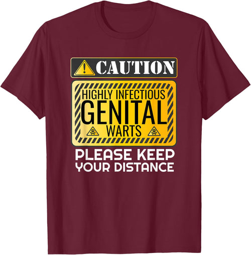 Genital Warts Warning Funny Embarrassing Adult Humor
