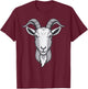 Goat T-Shirt - T-Shirt | Maroon
