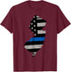 Support Law Enforcement New Jersey NJ State Police T-Shirt - T-Shirt | Maroon