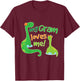 Kids My Gram Loves Me Grandson Dinosaur T-Shirt - T-Shirt | Maroon