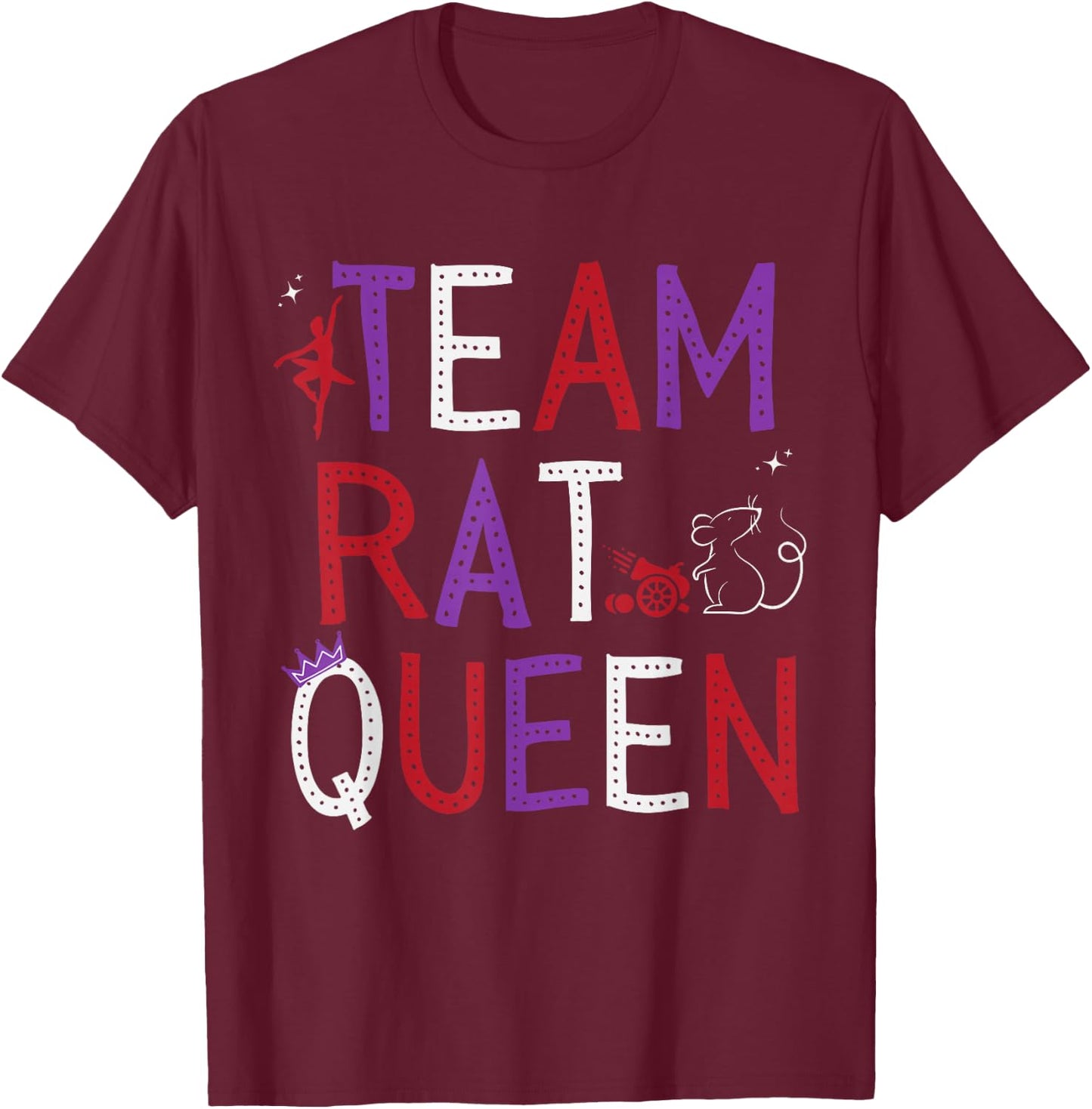Team Rat Queen Nutcracker Ballet Christmas Xmas T-Shirt - T-Shirt | Maroon