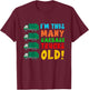 I'm This Many Garbage Trucks Old 4 Year Old T-Shirt - T-Shirt | Maroon