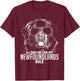 Dogs are Cool But Newfoundlands Rule Funny T-Shirt - T-Shirt | Maroon