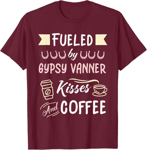 Gypsy Vanner Mom Coffee Lover T-Shirt - T-Shirt | Maroon