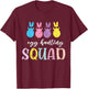 Funny Kids Baby Egg Hunting Squad T-Shirt - T-Shirt | Maroon
