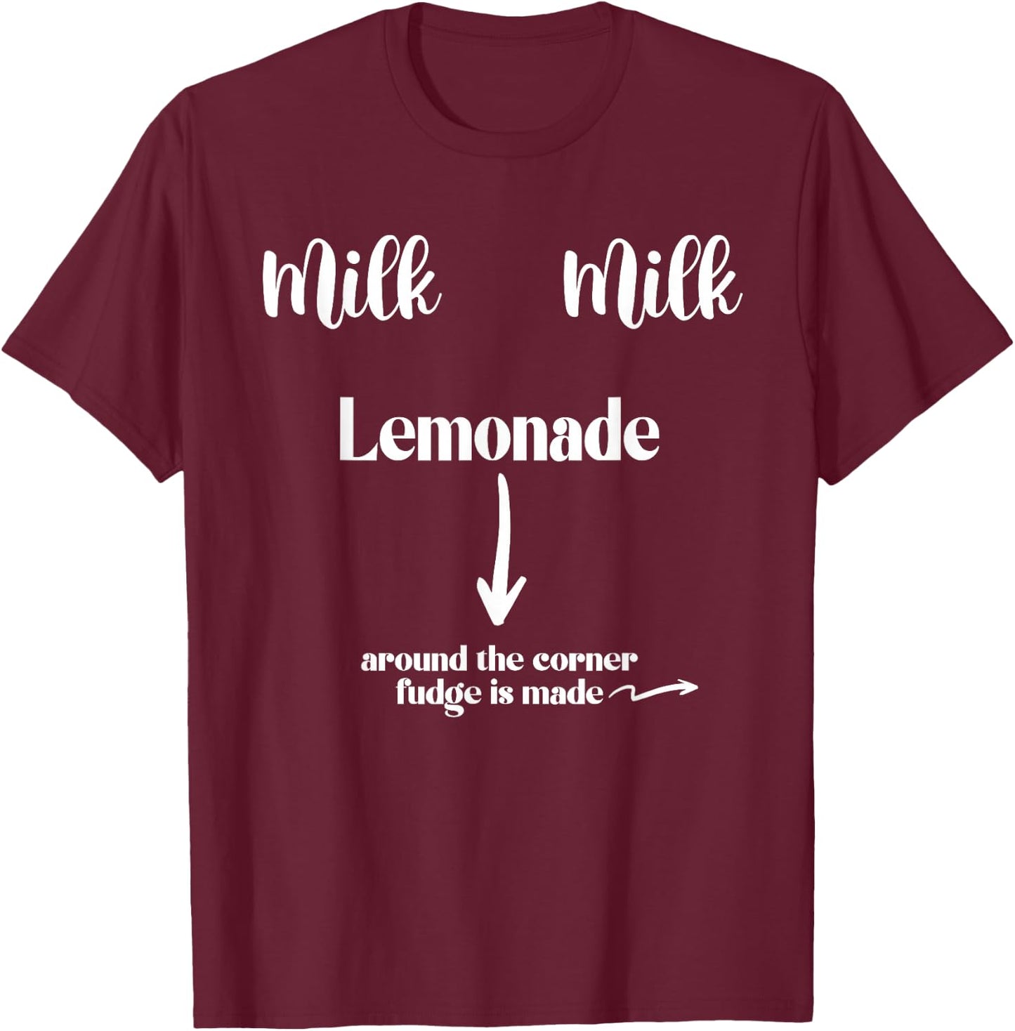 Milk Milk Lemonade Funny Saying T-Shirt - T-Shirt | Maroon