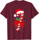 Christmas Candy Cane Shirt Boy Girl Kids Men Women , Black, S T-Shirt - T-Shirt | Maroon