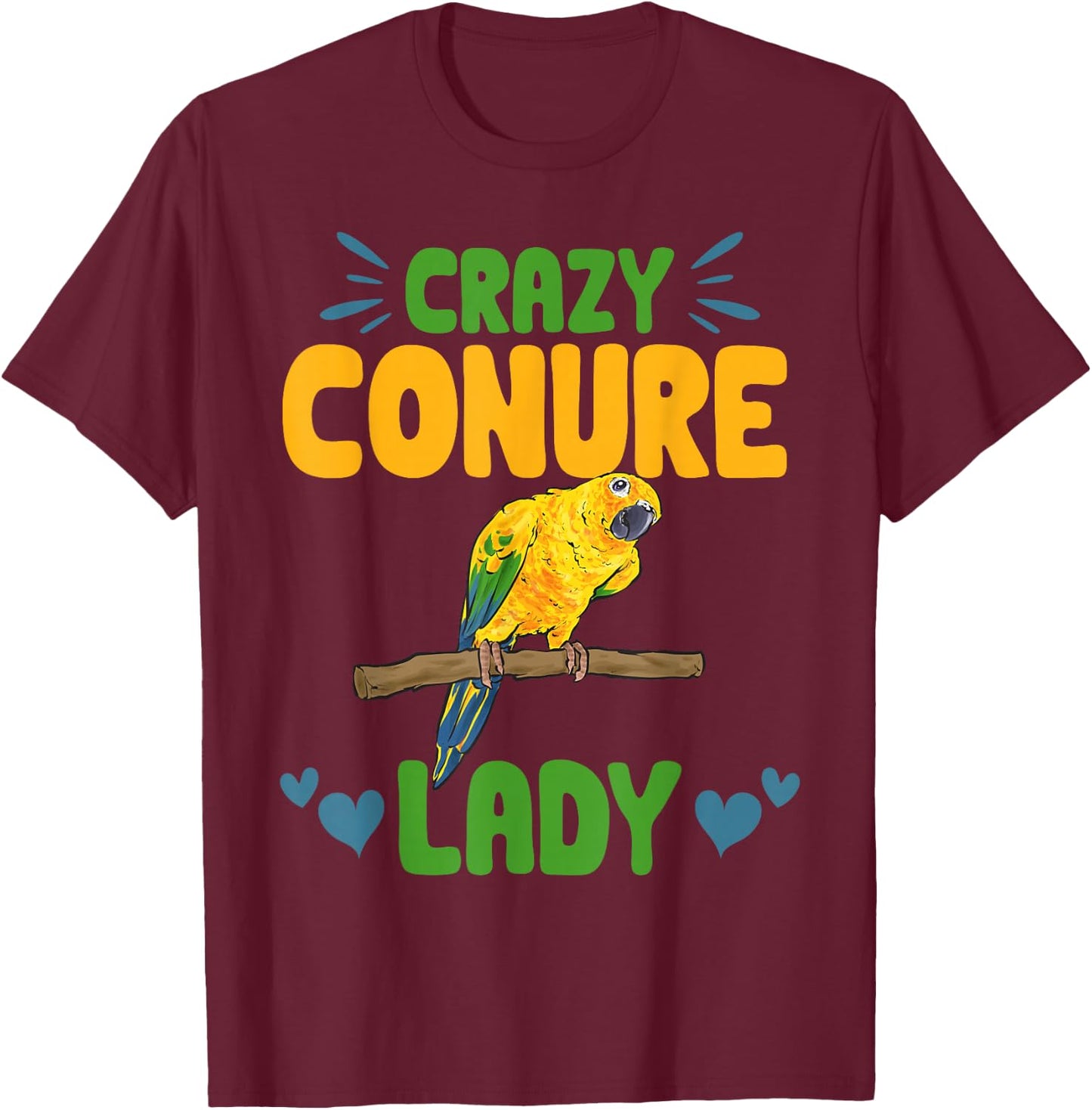 Parrot Parakeet Bird T-Shirt - T-Shirt | Maroon