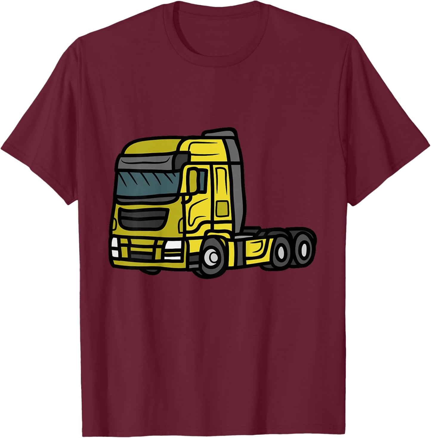 Truck Kinder LKW Shirt Kinder Diesel LKW Liebhaber Jungen T-Shirt - T-Shirt | Maroon