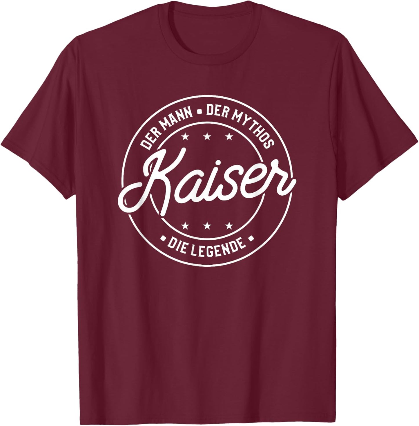 Emperor the Man of Myth Legend , black T-Shirt - T-Shirt | Maroon