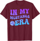 In My Mustangs Era Back to School Spirit Game Retro Groovy T-Shirt - T-Shirt | Maroon