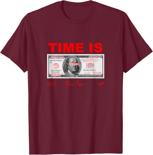 Red Color You Already Know What Time Red Graphic T-Shirt - T-Shirt | Maroon