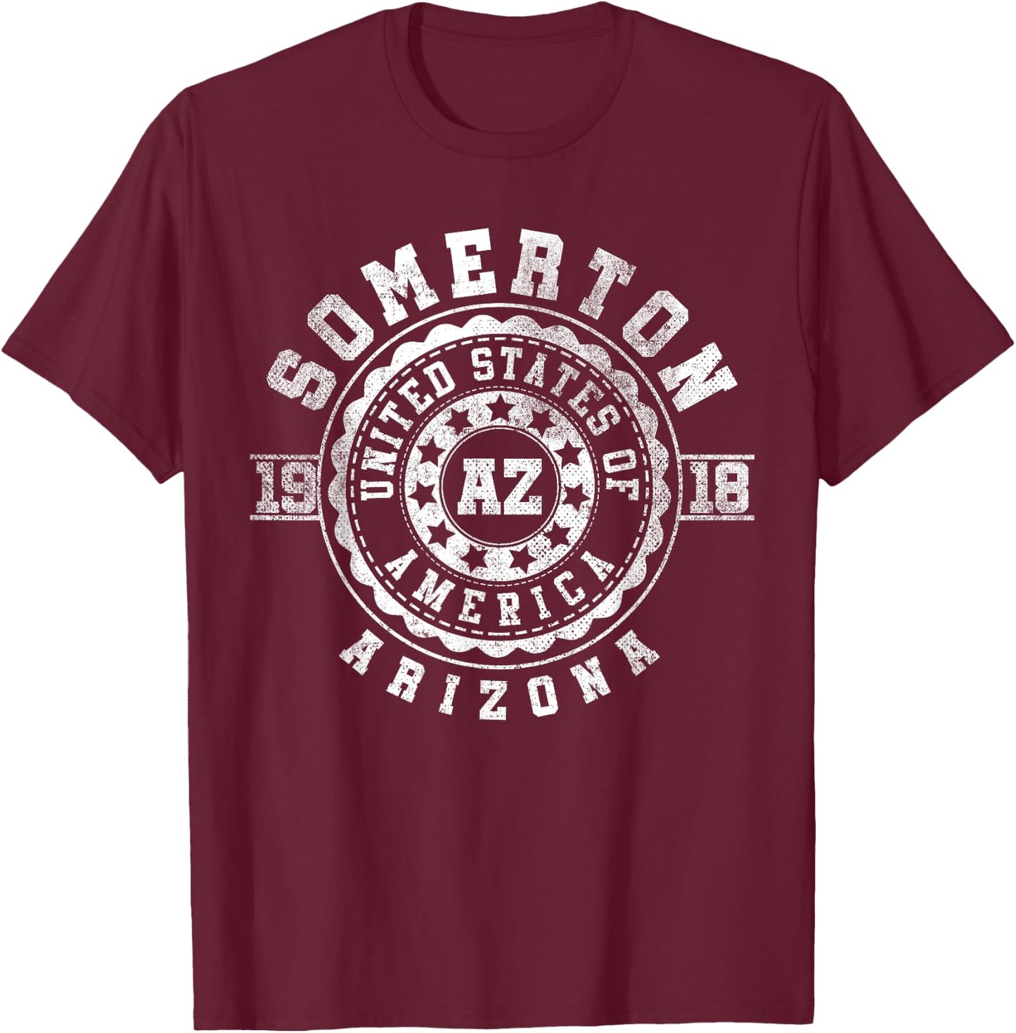 Somerton AZ | Arizona | Vintage City Apparels T-Shirt - T-Shirt | Maroon