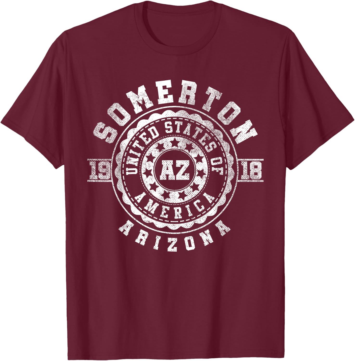 Somerton AZ | Arizona | Vintage City Apparels T-Shirt - T-Shirt | Maroon