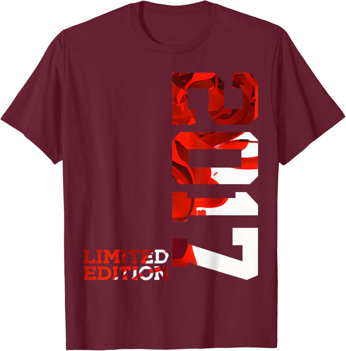 Kids 7 YEARS 7TH BIRTHDAY LIMITED EDITION 2017 T SHIRT, black T-Shirt - T-Shirt | Maroon