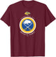 Buffalo Sabres Est 1970 Black Officially Licensed T-Shirt - T-Shirt | Maroon