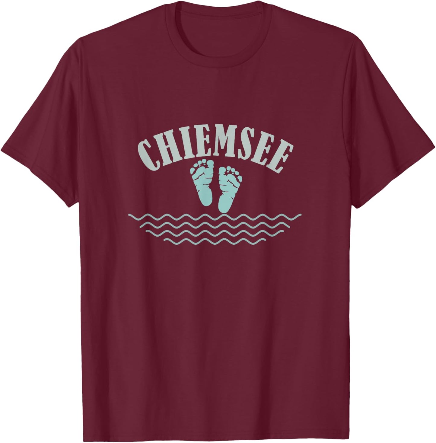 Chiemsee , black T-Shirt - T-Shirt | Maroon